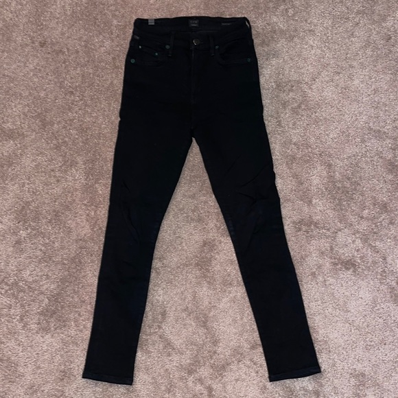 Citizens of humanity rocket crop (stretchy) denim. Black size 24 - Picture 1 of 4